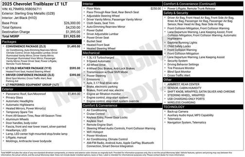 2025 Chevrolet Trailblazer LT