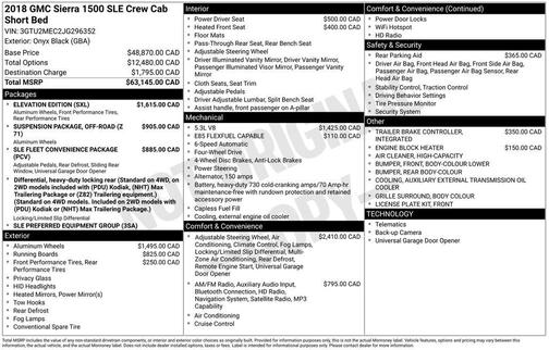 Onyx Black 2018 GMC Sierra 1500 SLE