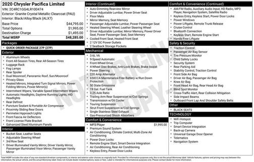 2020 Chrysler Pacifica Limited