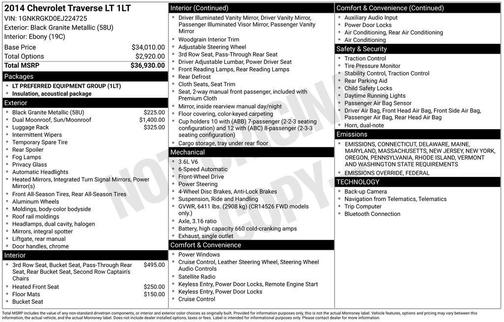 2014 Chevrolet Traverse 1LT