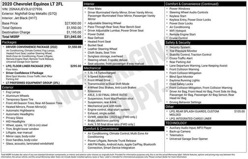 2020 Chevrolet Equinox 1LT