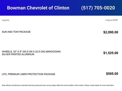 2026 Chevrolet Tahoe Premier