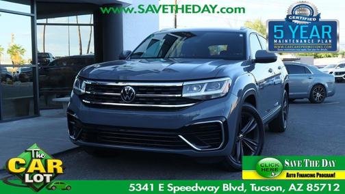 Pure Gray 2021 Volkswagen Atlas Cross Sport 3.6L V6 SE w/Technology R-Line