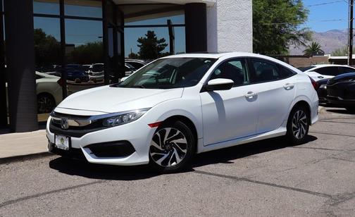 White Orchid Pearl 2018 Honda Civic EX