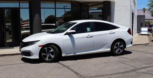 Platinum White Pearl 2021 Honda Civic LX