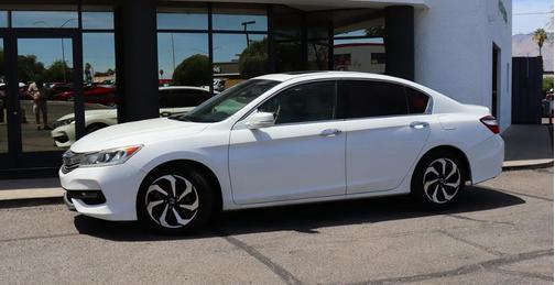 White Orchid Pearl 2017 Honda Accord EX-L V-6