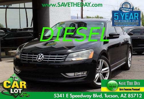 Black 2015 Volkswagen Passat 2.0L TDI DSG SEL Premium