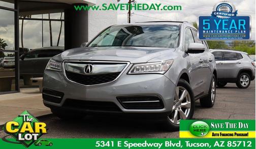 Lunar Silver Metallic 2016 Acura MDX 3.5L w/Advance Package