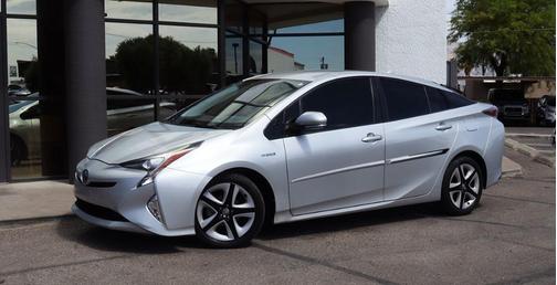 Classic Silver Metallic 2016 Toyota Prius Three Touring