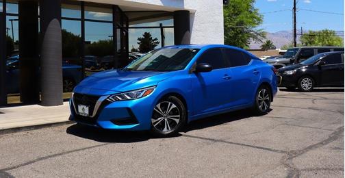 Electric Blue Metallic 2022 Nissan Sentra SV