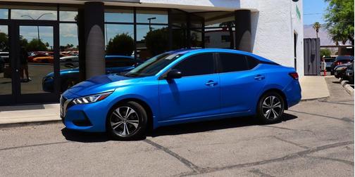 Electric Blue Metallic 2022 Nissan Sentra SV