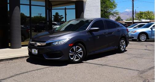 Modern Steel Metallic 2017 Honda Civic LX