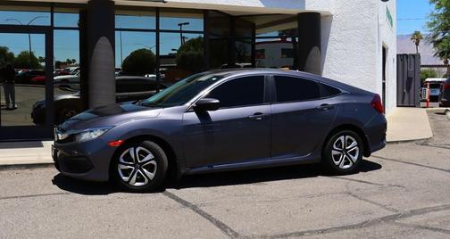 Modern Steel Metallic 2017 Honda Civic LX