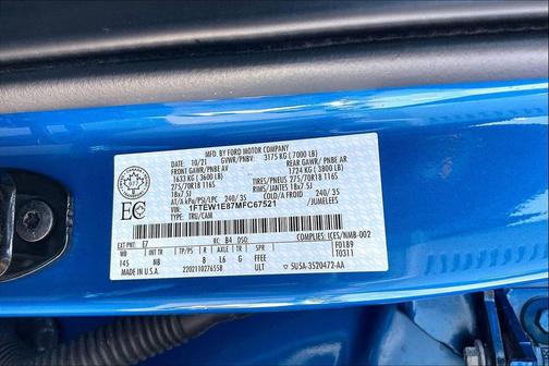 2021 Ford F-150 Tremor