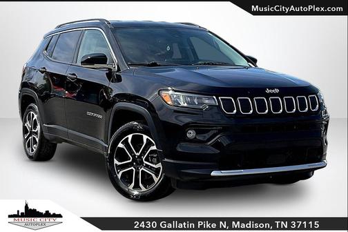 Diamond Black Crystal Pearlcoat 2022 Jeep Compass Limited