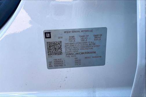 2019 Chevrolet Tahoe LS