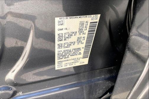 2020 Nissan Titan PRO-4X