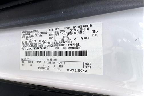 2021 Ford Transit-350 XLT