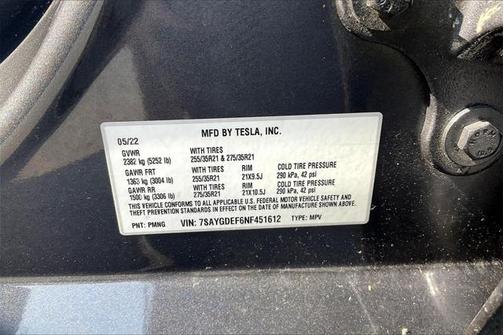 2022 Tesla Model Y Performance Dual Motor All-Wheel Drive