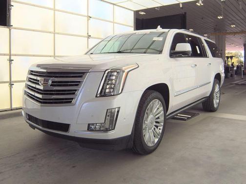 Crystal White Tricoat 2019 Cadillac Escalade ESV Platinum