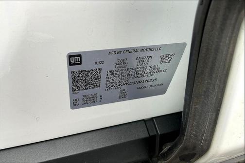 2022 Chevrolet Tahoe 4WD RST