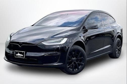 Solid Black 2022 Tesla Model X Plaid Tri Motor All-Wheel Drive