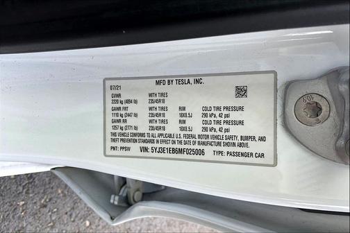 2021 Tesla Model 3 Long Range