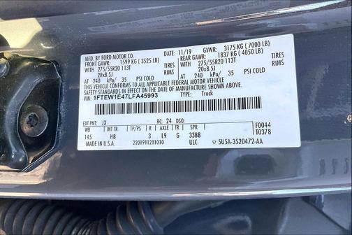 2020 Ford F-150 Lariat