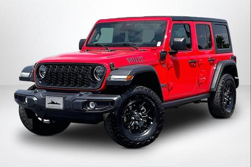 Firecracker Red Clearcoat 2025 Jeep Wrangler 4xe Willys