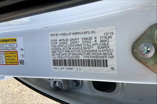 2020 Honda Accord Sport 1.5T