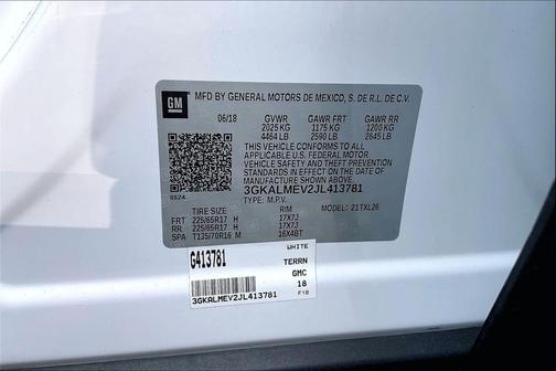 2018 GMC Terrain SLE