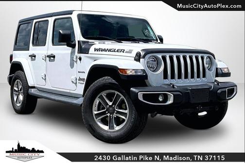 Bright White 2019 Jeep Wrangler Unlimited Sahara