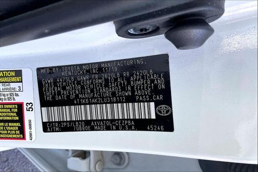 2020 Toyota Camry XSE