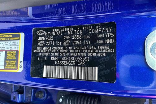 Intense Blue 2025 Hyundai ELANTRA SE
