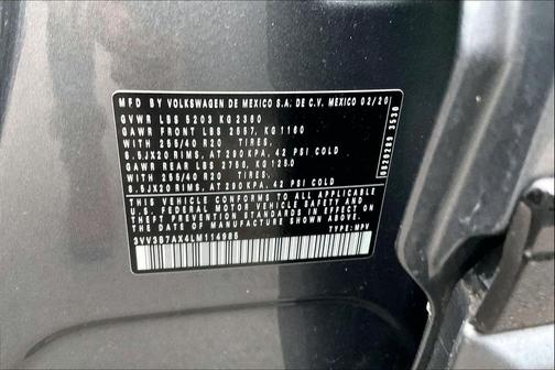 2020 Volkswagen Tiguan 2.0T SE