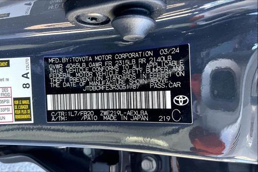 2024 Toyota Corolla Hybrid SE