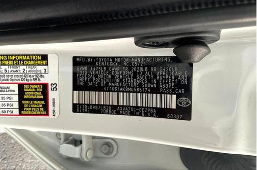 2021 Toyota Camry XSE