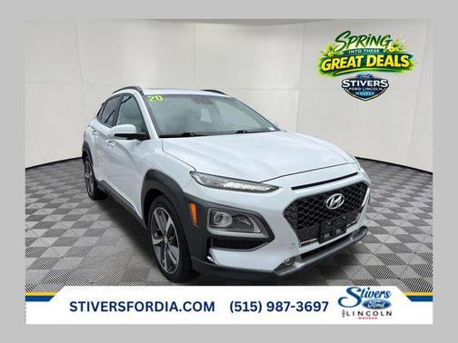 Chalk White 2020 Hyundai KONA Limited