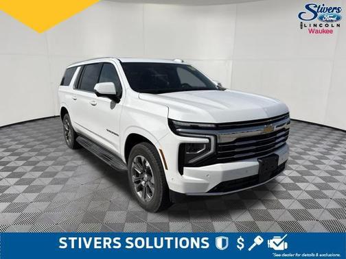 Summit White 2025 Chevrolet Suburban LT