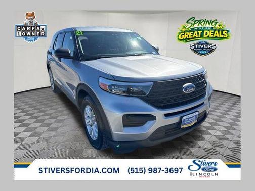 Iconic Silver Metallic 2021 Ford Explorer Base