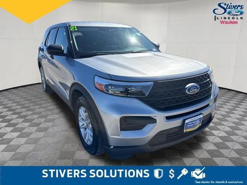 Iconic Silver Metallic 2021 Ford Explorer Base
