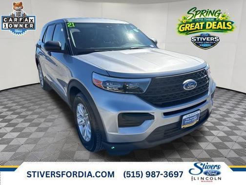 Iconic Silver Metallic 2021 Ford Explorer Base