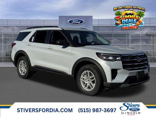 Space White Metallic 2026 Ford Explorer Active