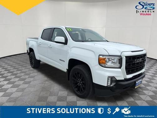 Summit White 2022 GMC Canyon Elevation