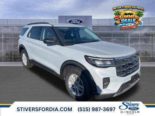 Space White Metallic 2026 Ford Explorer Active