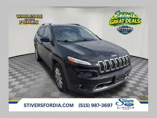 Brilliant Black Crystal Pearlcoat 2015 Jeep Cherokee Limited