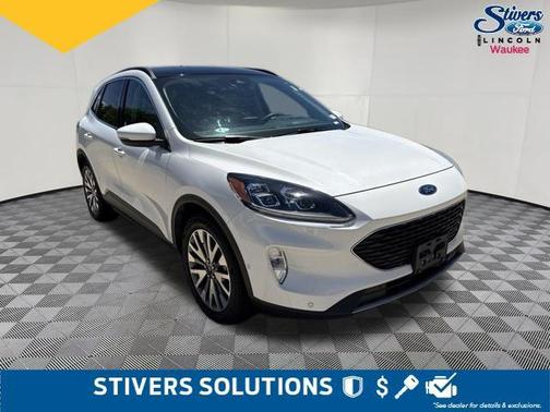 Star White Metallic Tri-Coat 2020 Ford Escape Titanium