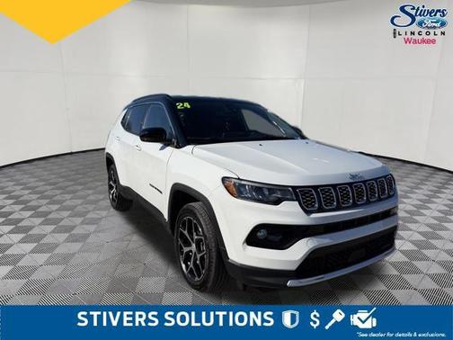 Bright White Clearcoat 2024 Jeep Compass Limited