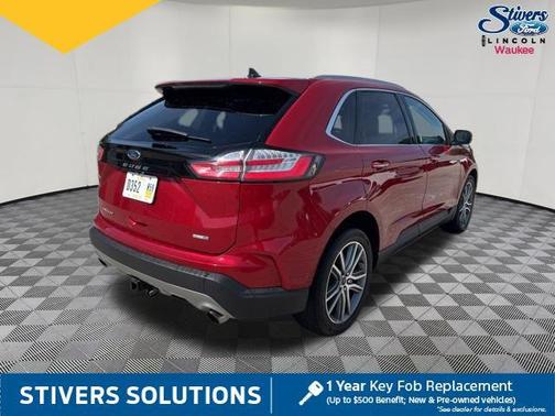 Rapid Red Metallic Tinted Clearcoat 2021 Ford Edge Titanium