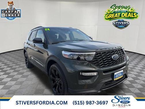 Forged Green Metallic 2024 Ford Explorer ST